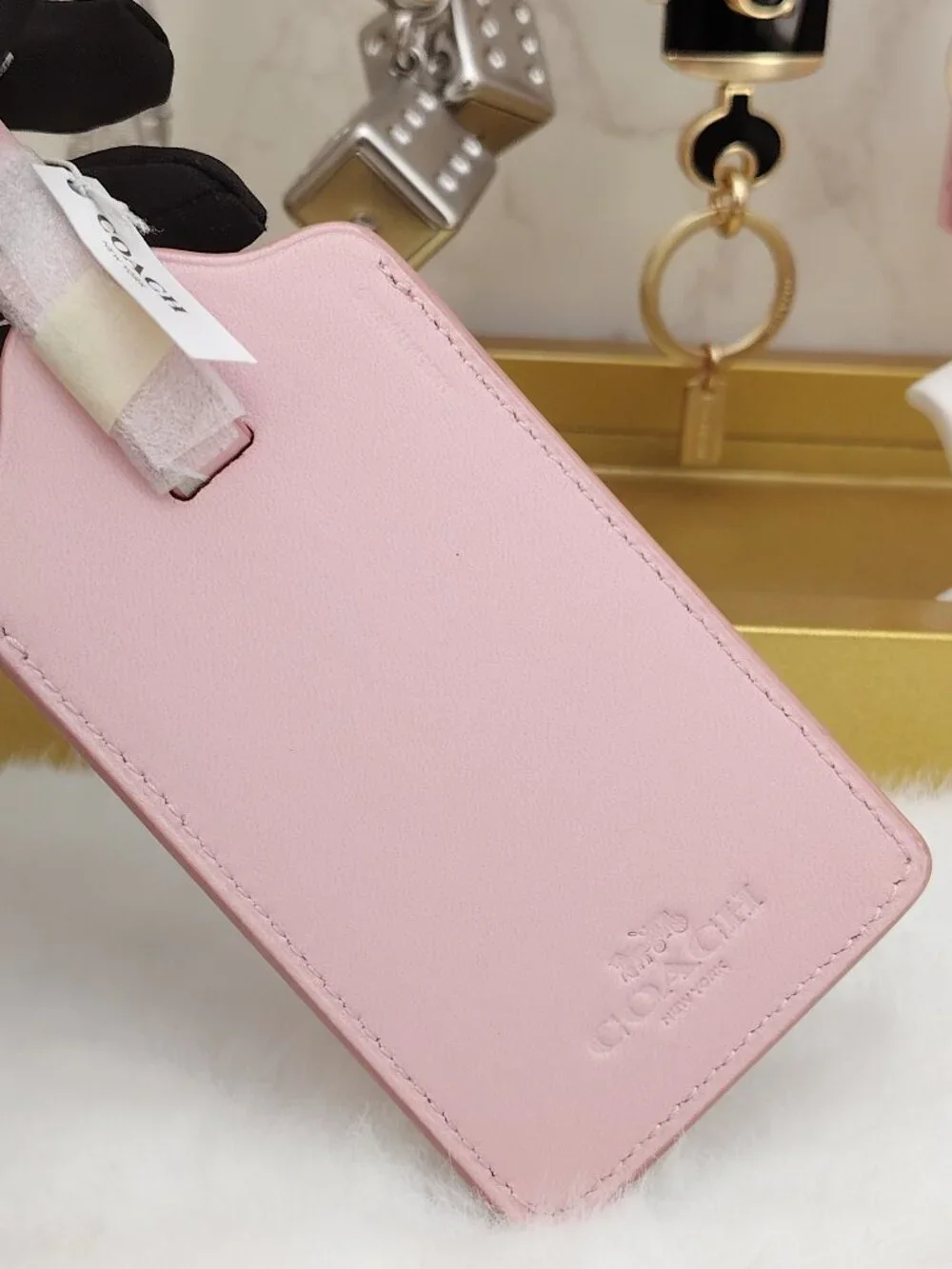 Coach luggage tag bag charm bag accessories